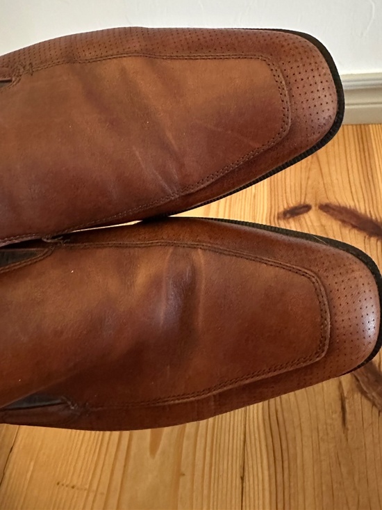 Ecco Dress Casual Shoes Loafers Mens Sz 46 US 12 / 12.5 Brown Leather Slip On main image 6